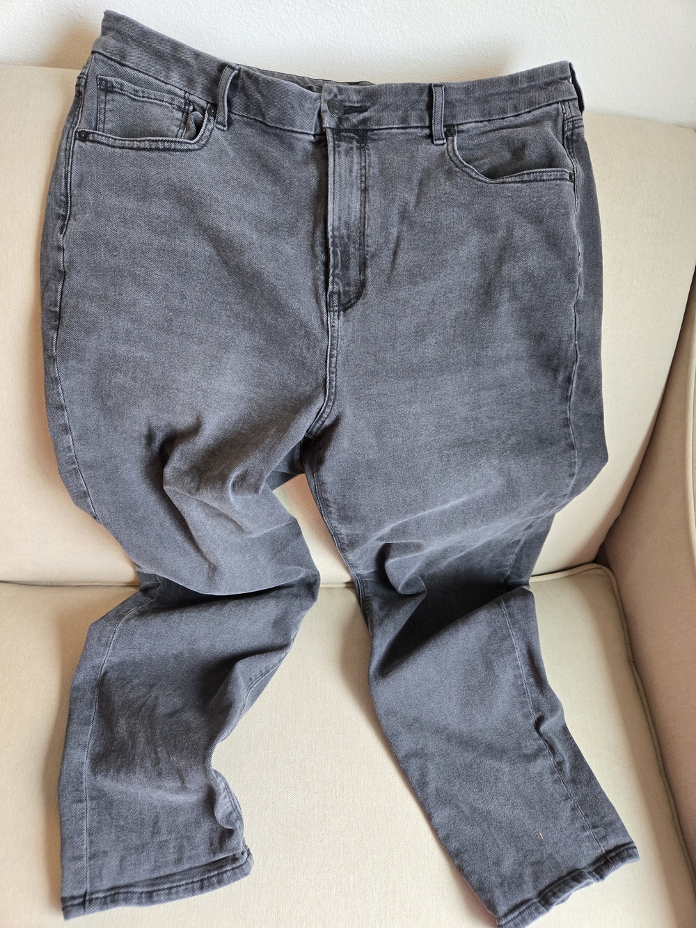 American Eagle Curvy Mom Jean Charcoal Gray Size 16